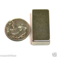 10 Strong 1×1/2×1/4 Inch Grade N42 Rare Earth Neodymium Block Magnet