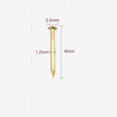 Brass Small Mini Round Head Nail Tack Diameter 1.2mm – 2.8mm Length 8mm – 55mm