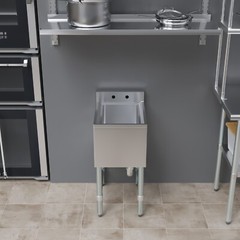14 in. x 19 in. One Compartment Underbar Sink