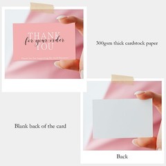 300PCS Thank You For Supporting My Business Cards 2 x 3.5 Inches Thank You Ca…