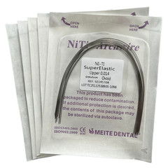 Dental Orthodontic Arch Wire Super Elastic Niti Round Rectangular Ovoid Form