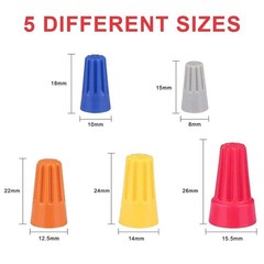 Variety of Twist-On Wire Connector Connection nut Barrel Screw RoHS UL Color LOT