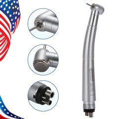 SANDENT Dental High Speed Handpiece Push Button 4 port spray 4 Hole Fit NSK