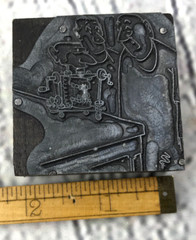 Vintage Wood Printers Block Letterpress Stamp Lot Dental Lab Teeth Cartoon