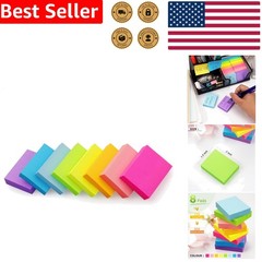 800 Sheets 1.5×2 Inch Sticky Notes 8 Pads Bright Colors Self-Stick Reminder Pads