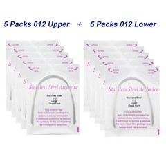 100Pcs Dental Orthodontic Arch Wire NiTi Stainless Steel Ovoid Round Rectangular