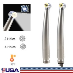 ASkeadnt Dental E-generator Shadowless Ring LED High Speed Handpiece 2/4Hole USA