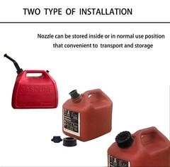Gas Can Spout Replacement Universal Kit Leakproof Angle Nozzles Gasket Filter…