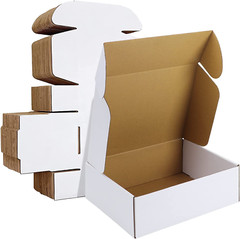 Shipping Boxes Sizes Inches Set 20,25,50 White Corrugated Cardboard Box Light