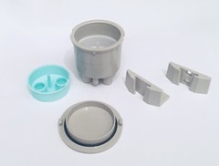 1-7/8″ Type B Solids Collection Canister – Twist Lid Dental Vacuum Evacuation