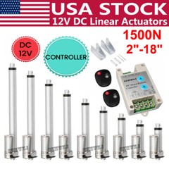 DC 12V Linear Actuator 330LB/1500N 50-450mm for Auto Car Lift Heavy Duty Medical