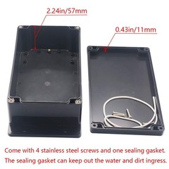 IP65 Waterproof Junction Box 7.87″x4.72″x2.95″ ABS Plastic Project Enclosure