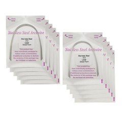 100pcs Dental Orthodontic Arch Wire Stainless Steel Ovoid Form Archwires Round