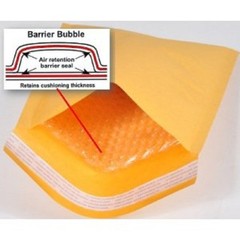 SuperPackage® 250 #0 (Inner 6×9) Kraft Bubble Mailers Padded Envelopes