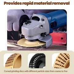 Seamaka 5PCS Wood Carving Disc Set+5PCS Rotary Burr Rasp Set,Wood Grinding Wh…