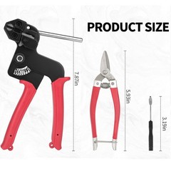 Cable Tie Tool Gun Stainless Steel Cable Tie Tool Repair W/150PCS Metal Zip Ties