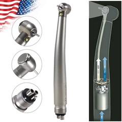Dental LED E-generator High Speed Handpiece with Light 4 Holes NSK Style Drill
