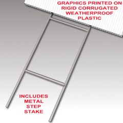EBAY 18×24 Yard Sign Corrugated Plastic Bandit Lawn USA