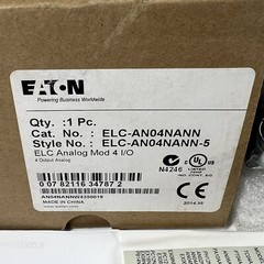 NEW Eaton ELC-AN04NANN-5 ELC AN04NANN 24VDC 4W Expansion Module Analog Mod 4