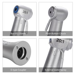 SANDENT 20:1 Reduction Implant Contra Angle Push Handpiece for E-type motors