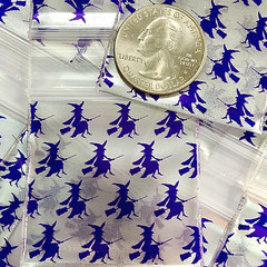 BaggiesSince1987 – 175175 Zip Seal Design Bags PURPLE ALIEN 100 PCS, 👀Details🔽