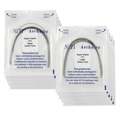 US 100PCS Orthodontic Niti Arch Wire Super Elactic Ovoid Form Round Rectangular