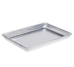 12 Choice 9-1/2” X 13” Quarter Size Sheet Pan 19 Gauge Aluminum Bun Baking Tray