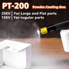 Powder Coating Gun System for Metal, Hotcoat Powder Coating Kit, Dual Voltage 15