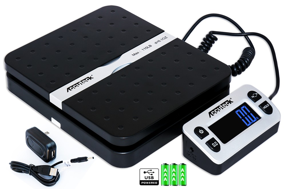 Accuteck ShipPro W-8580 110lbs x 0.1 oz Black Digital shipping postal scale