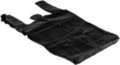 Bags ExtraLarge 20″ x 10″ x 36″.87 Mil BLACK Heavy-Duty T-Shirt Plastic Shopping