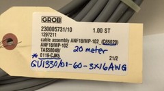 Grob 1297211 Cable Assembly 230005731/10 ANF18/MP-102 GU1330/01-60-3X16AWG-20.0M