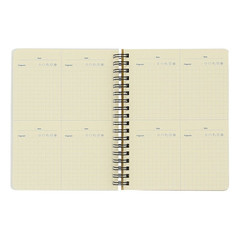 Delfonics Rollbahn Spiral Free Diary 365: 5-1/2 in. x 7 in. (Yellow) *B6 noteboo
