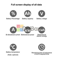 DC0-300V 50/100/200/400A Bluetooth Voltage Current Power Energy Coulomb Meter