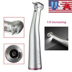 Dental 1:5 Increasing Contra Angle (LED) Handpiece Fit NSK Electric Motor /1:4.2