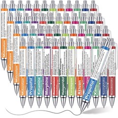 48 Pcs Pharmacy Pens Gifts for Nurse 1 Count (Pack of 48), Colorful