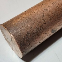 2-1/4″ x 16″ Copper Round Bar Stock New Old Stock as Shown Weight of 20.50 Lbs.