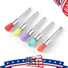100Pcs/Box Dental Nylon Materials Closure Flat Polishing Prophylaxis Brushes