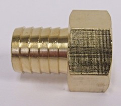 NEW BRASS 1 IN. FNPT X HOSE BARB STRAIGHT FITTING FOR 1 IN. ID HOSE NIB