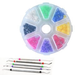 160 Pcs Dental Silicone Instrument Code Rings Autoclavable 135ºC Hygienist Tool