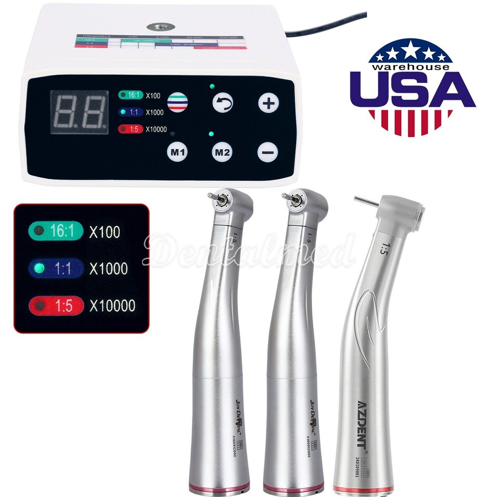 AZDENT Dental Brushless Electric Micromotor 1:5 LED Increasing Handpiece