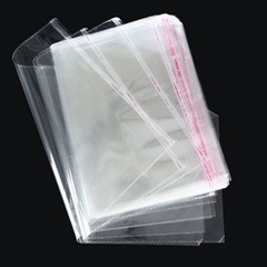 100pcs Resealable Clear Bags Plastic Opp Cello Merchandise Poly Bags Any Size