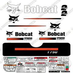 Fits Bobcat T750 Decal Kit Skid Steer (Straight Stripes) – 7 YEAR 3M VINYL!