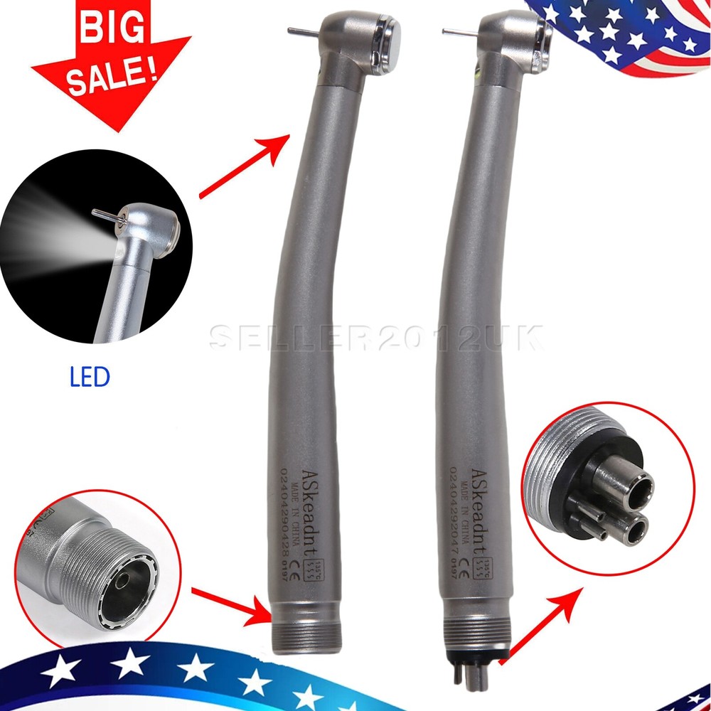 Dental Fiber Optic LED E-generator Fast High Speed Handpiece 2/4 HOLE NSK Style