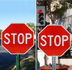 Stop sign 18×18 30×30 24×24 street authentic Reflective Road signs metal 12x12in