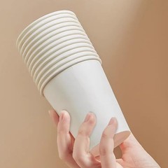 100 Count 12 Oz Paper Cups, Hot Paper Coffee Cups 12 Oz, Leak-Proof Disposable C