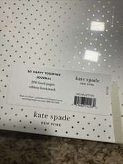 Kate Spade Bride Journal Gold Dot Medium Notebook Wedding 200 Bound Lined Pages