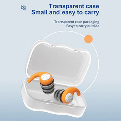 Reusable Silicone Ear Plugs Noise Cancelling Earplugs Protector Study Sleep Swim