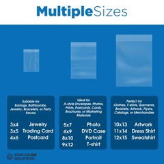 6″ X 9″ 1.4 Mil Crystal Clear Resealable Cello Poly Bags 5,000 PER CASE