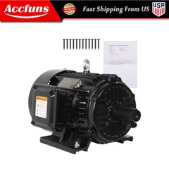 5HP Electric Motor 1800 RPM 184T Frame TEFC 230/460 Volt Severe Duty 3 Phase
