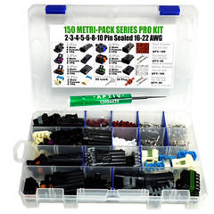 504PCS Metri-Pack 150 Series 2,3,4,5,6,8,10 PIN Connector w/16-22 AWG w/Tool